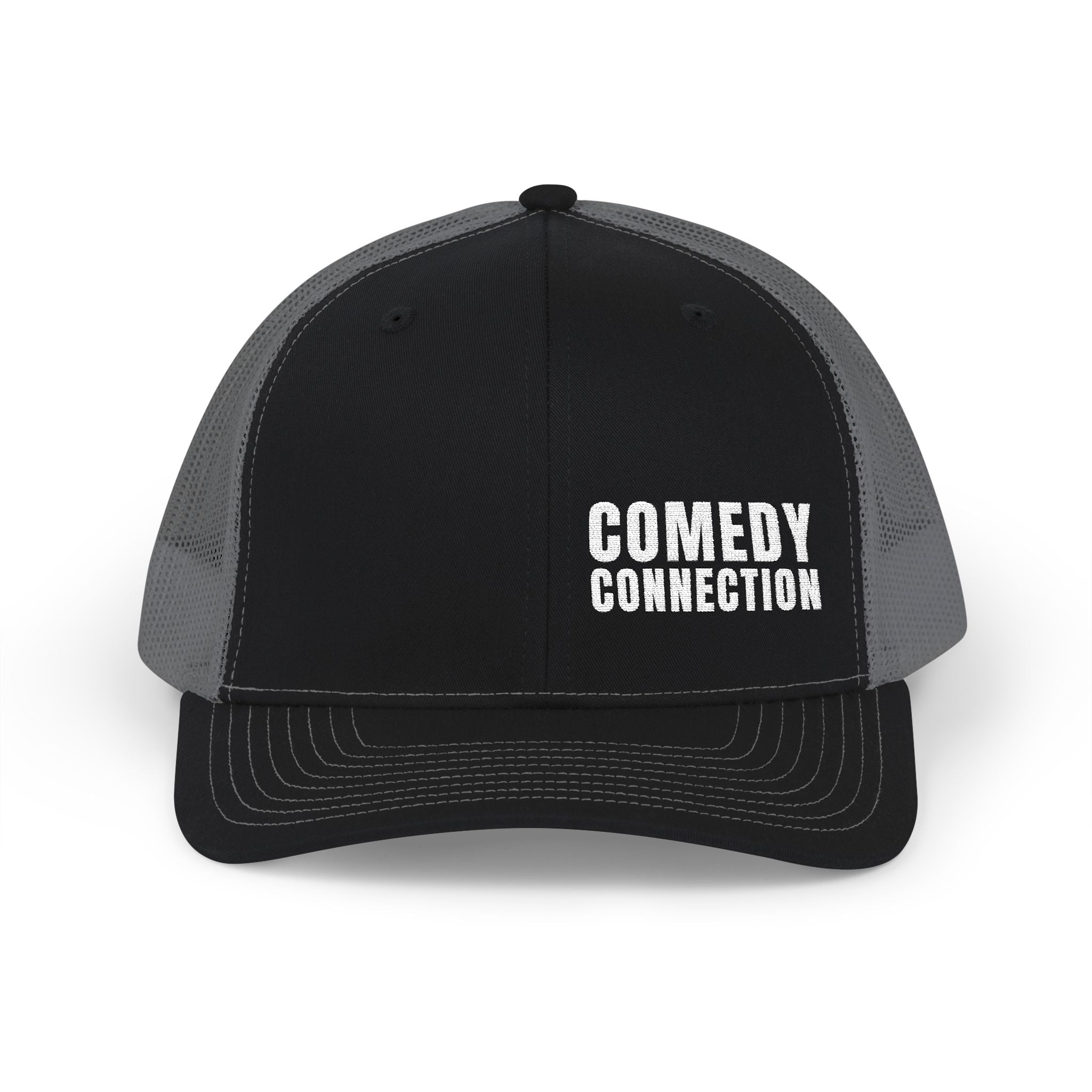 Trucker Cap — "Comedy Connection" Embroidered Snapback