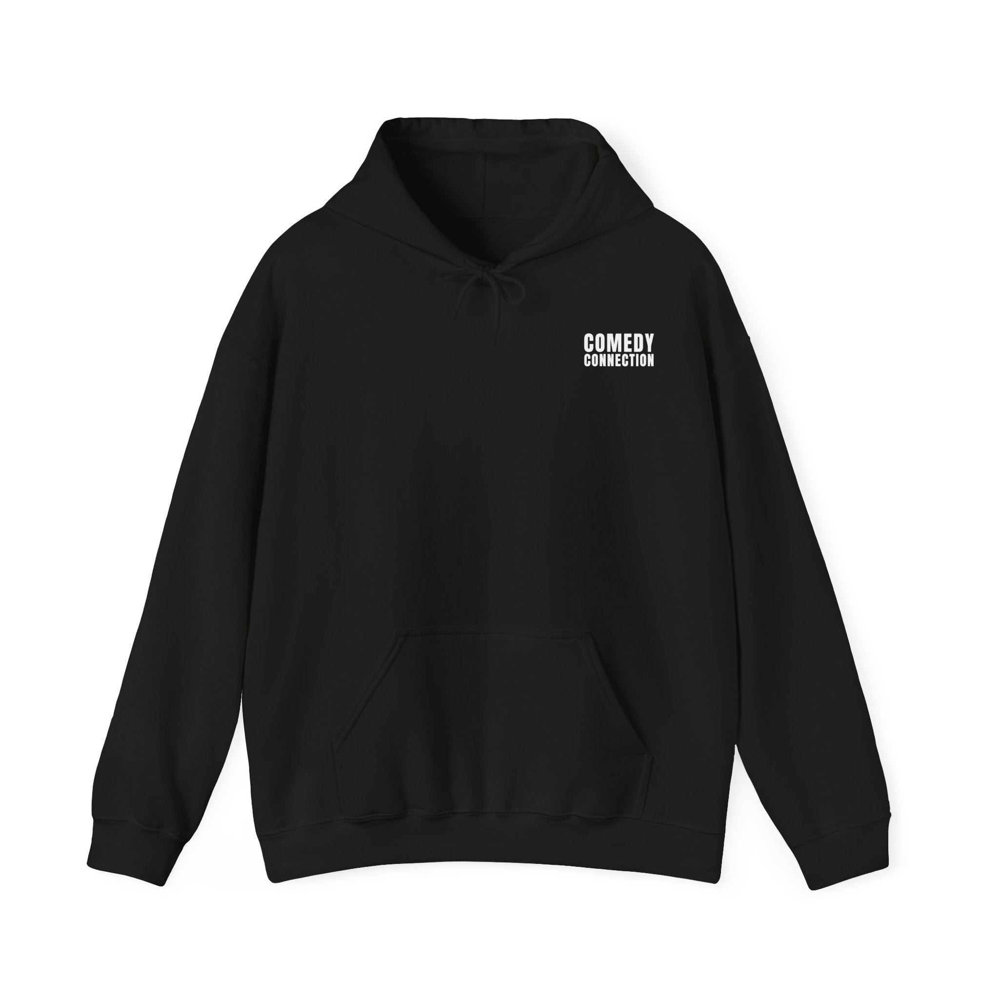 Comedy Connection Logo Hoodie — Left Chest Emblem