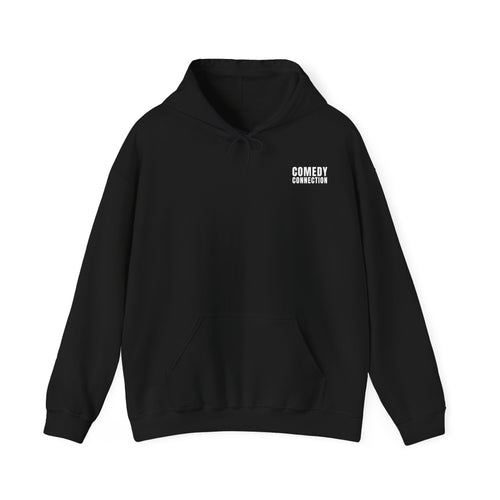 Comedy Connection Logo Hoodie — Left Chest Emblem