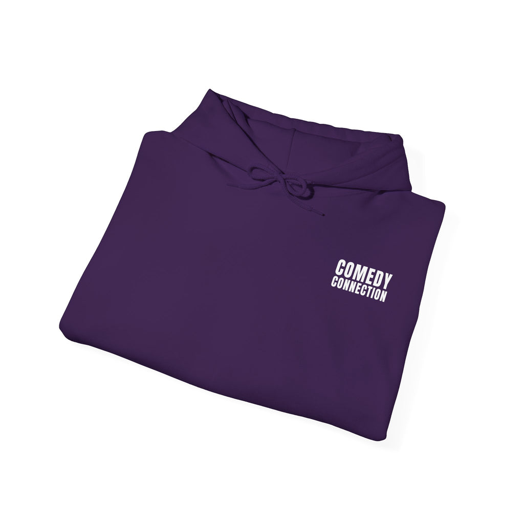 Comedy Connection Logo Hoodie — Left Chest Emblem
