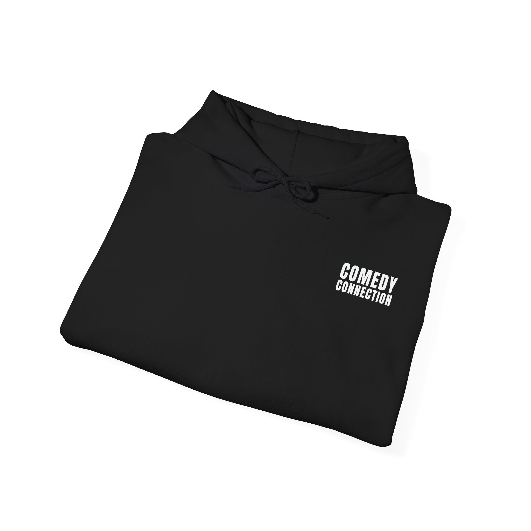 Comedy Connection Logo Hoodie — Left Chest Emblem