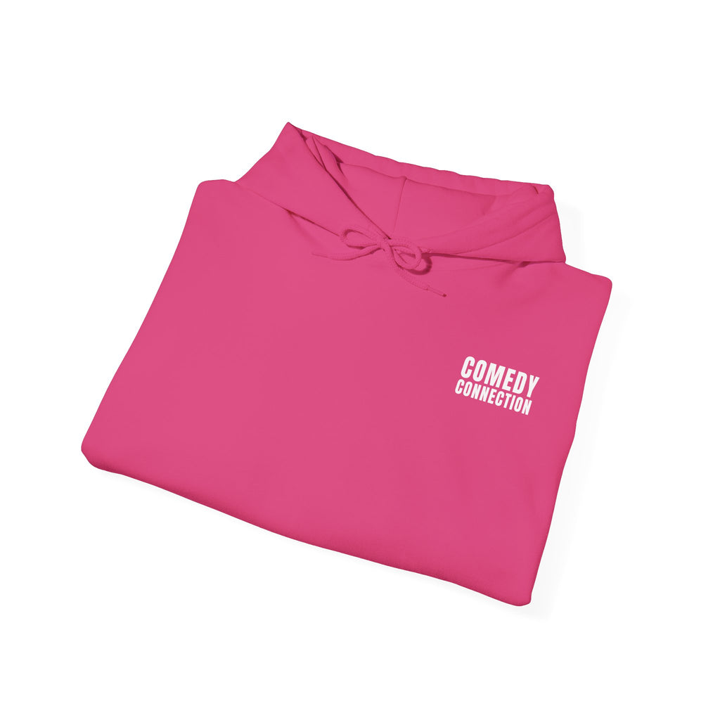 Comedy Connection Logo Hoodie — Left Chest Emblem