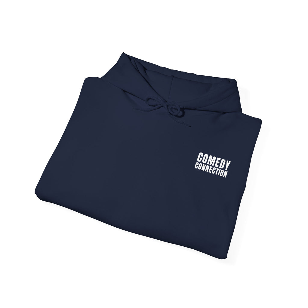 Comedy Connection Logo Hoodie — Left Chest Emblem