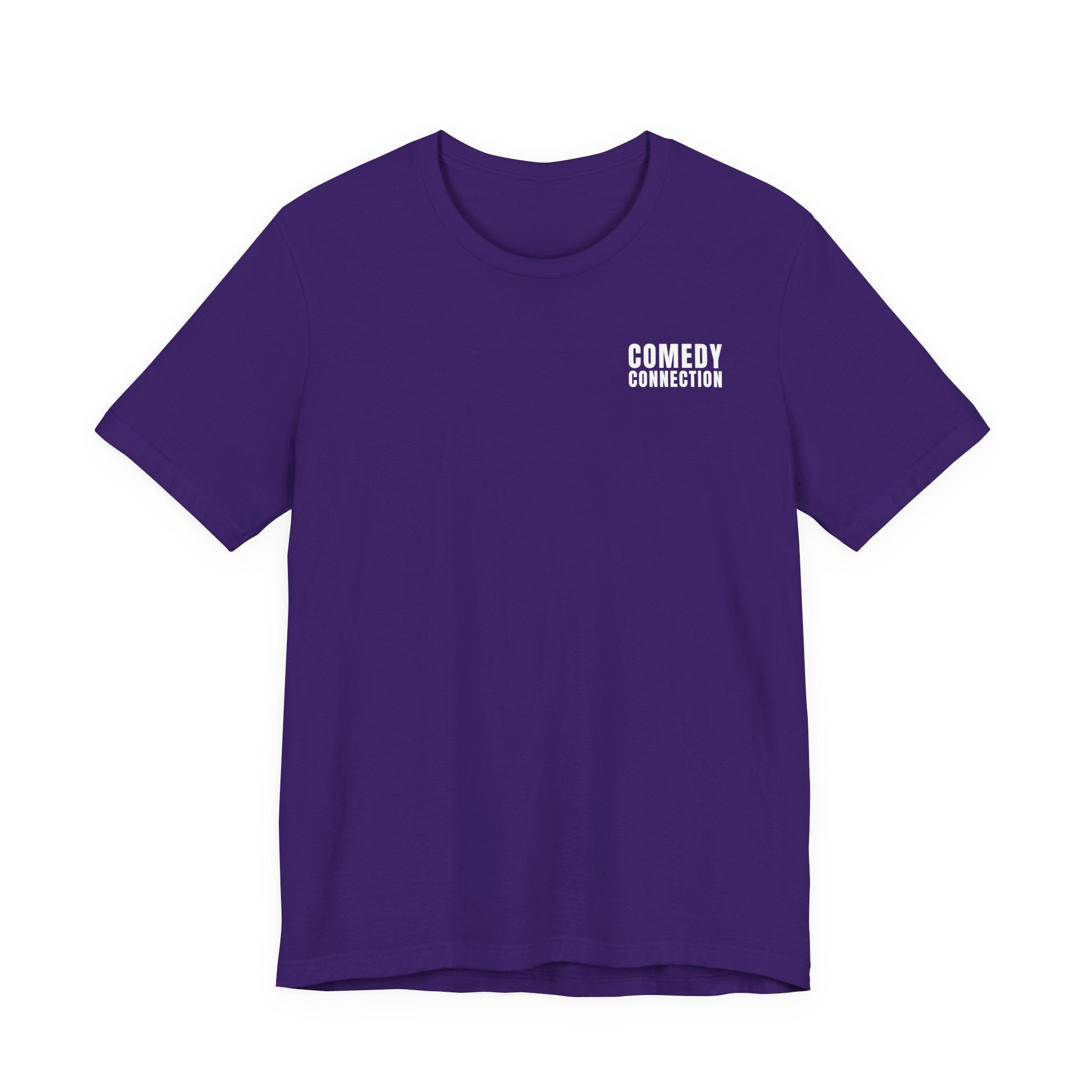 Comedy Connection Logo Tee — Left Chest Graphic T-Shirt