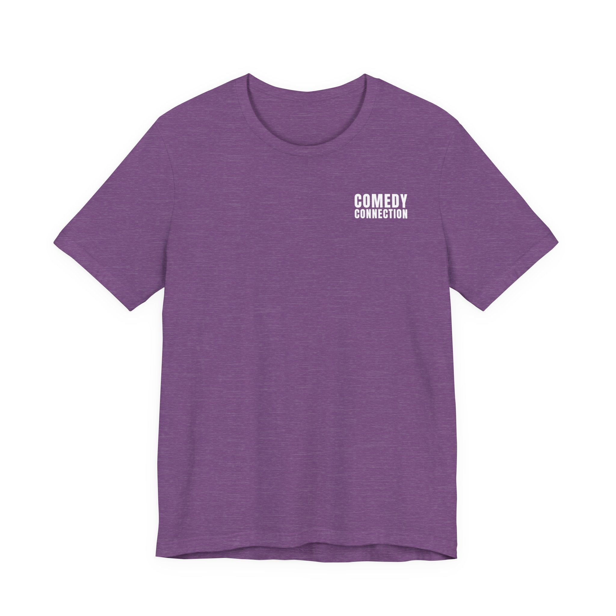 Comedy Connection Logo Tee — Left Chest Graphic T-Shirt