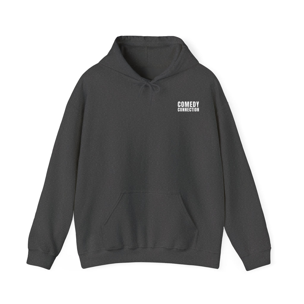 Comedy Connection Logo Hoodie — Left Chest Emblem