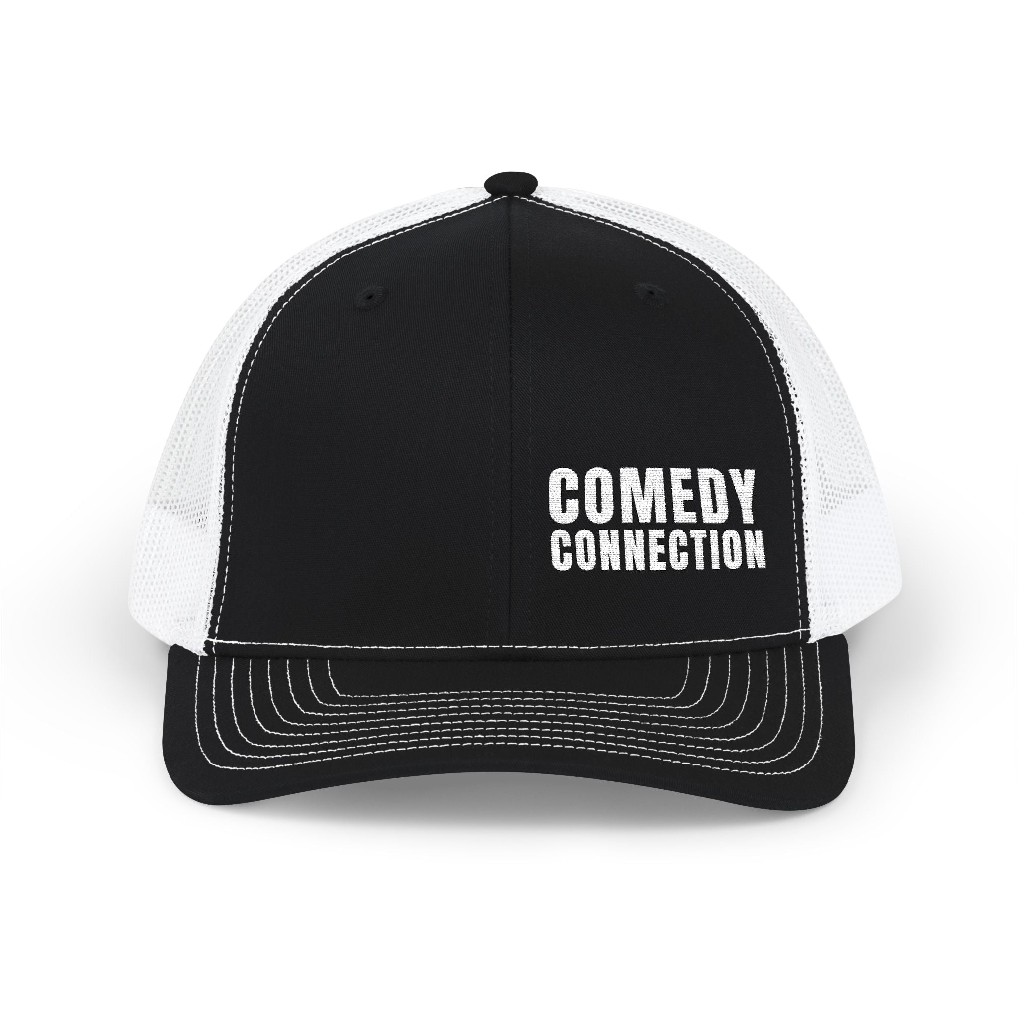 Trucker Cap — "Comedy Connection" Embroidered Snapback