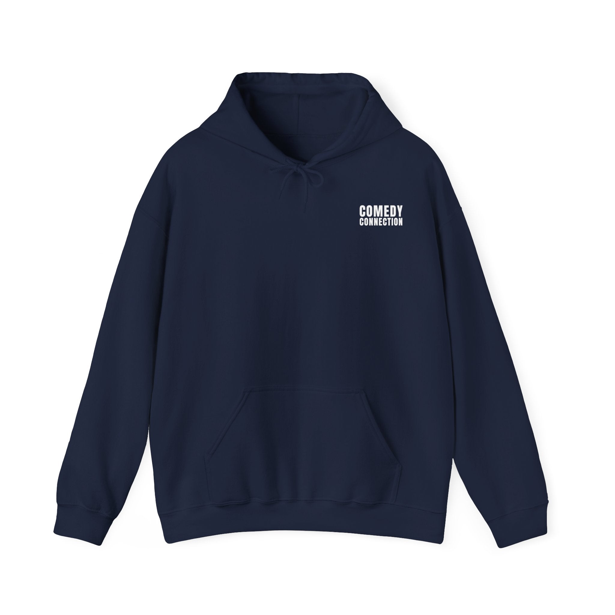 Comedy Connection Logo Hoodie — Left Chest Emblem