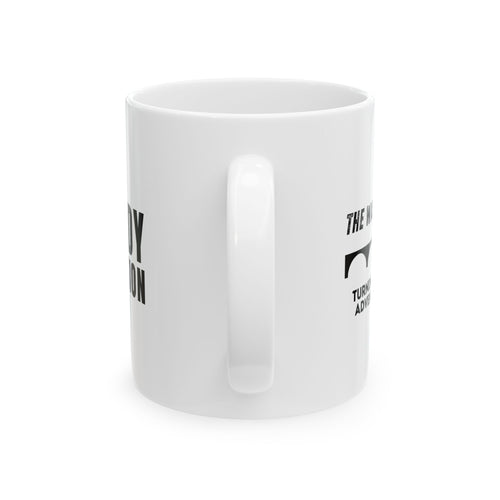 Ceramic Mug — "The Washington Bridge: Turning Commutes into Adventures Since 2023!"