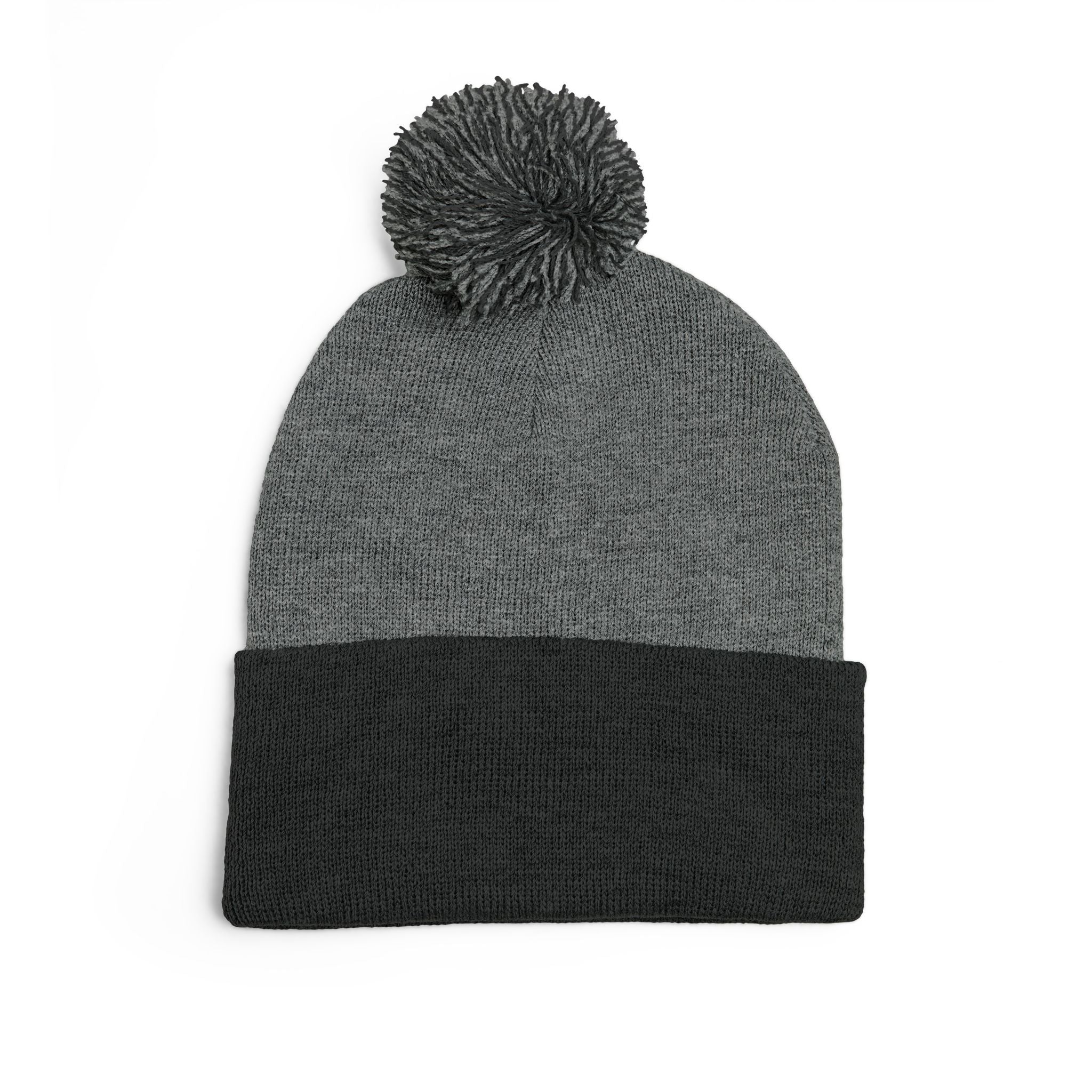 Comedy Connection Pom-Pom Beanie – Embroidered Knit Cap