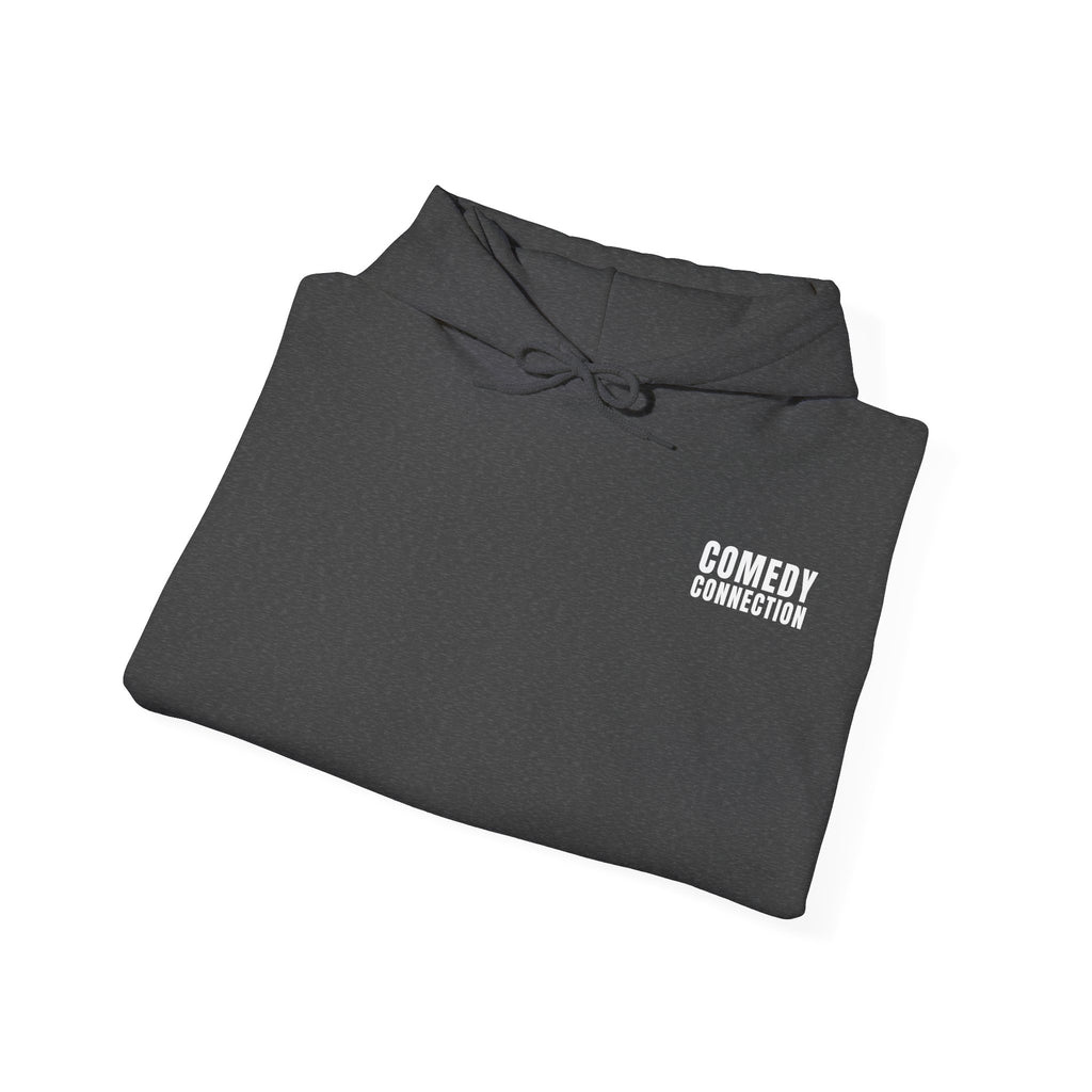 Comedy Connection Logo Hoodie — Left Chest Emblem
