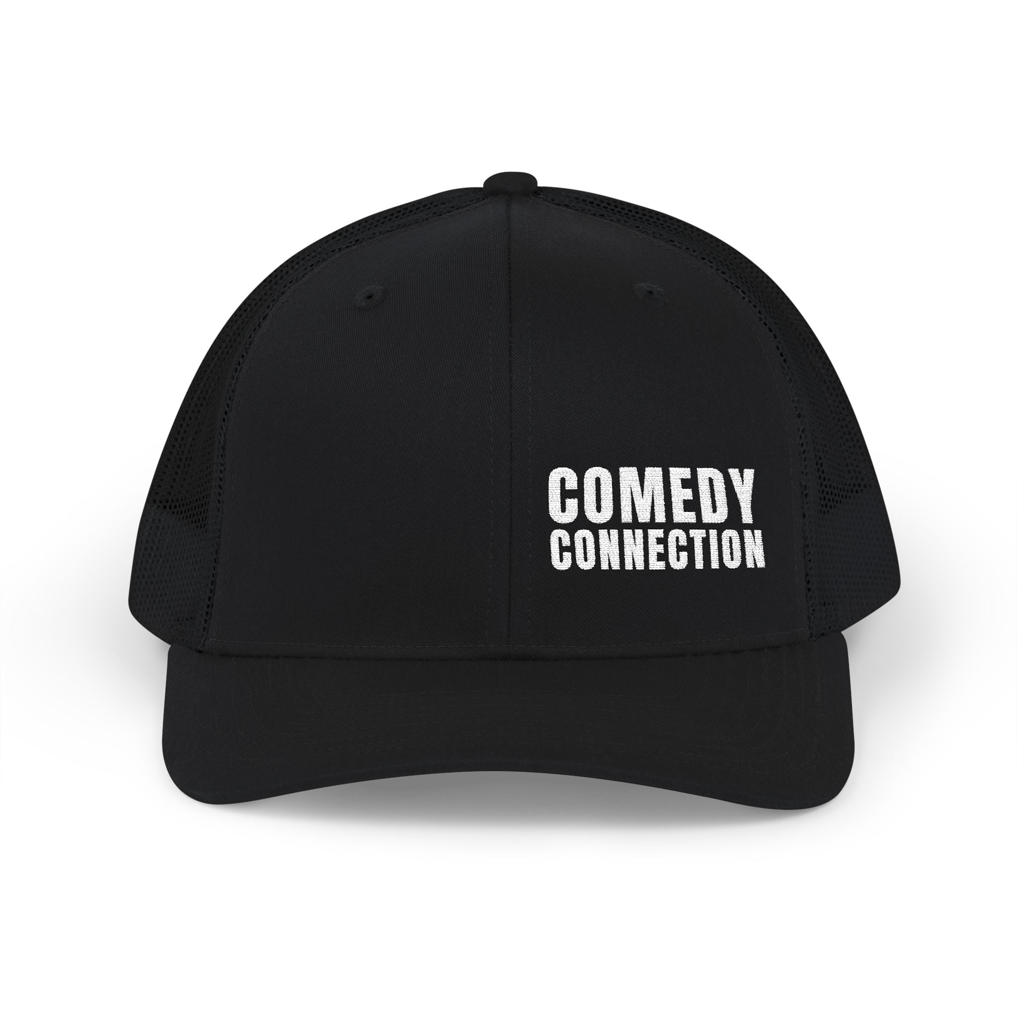 Trucker Cap — "Comedy Connection" Embroidered Snapback